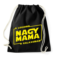 PRINTFASHION A legjobb nagymama a galaxisban - Sportzsák, Tornazsák - Fekete tornazsák