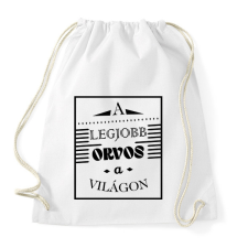 PRINTFASHION A legjobb orvos - Sportzsák, Tornazsák - Fehér tornazsák