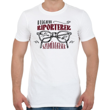 PRINTFASHION A legjobb riporterek - Férfi póló - Fehér férfi póló