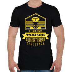 PRINTFASHION A legjobb taxisok - Hónappal - Férfi póló - Fekete