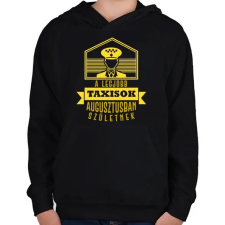 PRINTFASHION A legjobb taxisok - Hónappal - Gyerek kapucnis pulóver - Fekete gyerek pulóver, kardigán