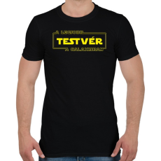 PRINTFASHION A legjobb testvér a galaxisban - Férfi póló - Fekete