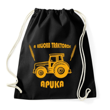 PRINTFASHION A legjobb traktoros apuka - Sportzsák, Tornazsák - Fekete tornazsák