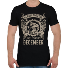 PRINTFASHION A legjobbak decemberben születnek - Férfi póló - Fekete férfi póló