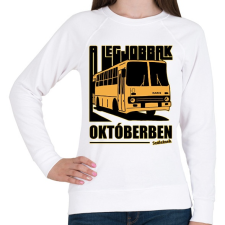 PRINTFASHION A Legjobbak - Női pulóver - Fehér női pulóver, kardigán