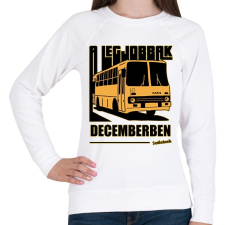 PRINTFASHION A Legjobbak - Női pulóver - Fehér női pulóver, kardigán