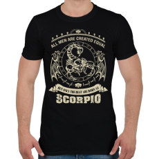 PRINTFASHION A legjobbak skorpiónak születtek - Férfi póló - Fekete
