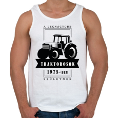 PRINTFASHION A legnagyobb traktorosok - Évszámmal - Férfi atléta - Fehér