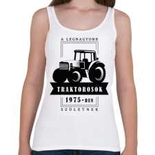 PRINTFASHION A legnagyobb traktorosok - Évszámmal - Női atléta - Fehér női trikó