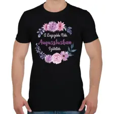 PRINTFASHION A legszebb nők augusztusban születtek - Férfi póló - Fekete férfi póló