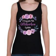 PRINTFASHION A legszebb nők októberben születtek - Női atléta - Fekete