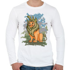 PRINTFASHION A leveli oroszlán - Férfi hosszú ujjú póló - Fehér férfi póló