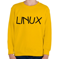 PRINTFASHION A linux - Gyerek pulóver - Sárga