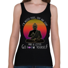 PRINTFASHION a little go f yoselfbk - Női atléta - Fekete női trikó