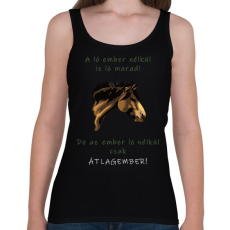 PRINTFASHION A ló ember nélkül - Női atléta - Fekete