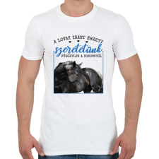 PRINTFASHION A lovak iránt érzet szeretetünk - Férfi póló - Fehér férfi póló