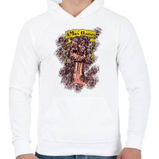 PRINTFASHION A man chooses - Férfi kapucnis pulóver - Fehér