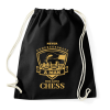 PRINTFASHION A man who loves chess - Sportzsák, Tornazsák - Fekete