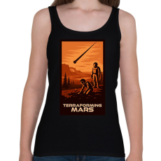 PRINTFASHION A Mars terraformálása - Női atléta - Fekete