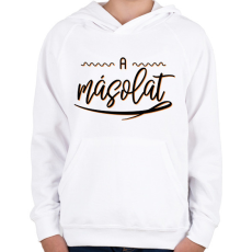 PRINTFASHION A másolat - iker - Gyerek kapucnis pulóver - Fehér