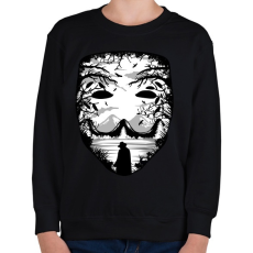PRINTFASHION A maszk - Vérbosszú - Gyerek pulóver - Fekete
