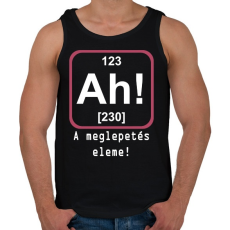 PRINTFASHION A meglepetés eleme  - Férfi atléta - Fekete