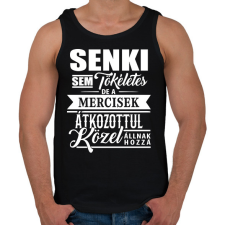 PRINTFASHION A mercisek tökéletesek! - Férfi atléta - Fekete atléta, trikó