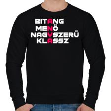 PRINTFASHION A.N.Y.A. - Férfi pulóver - Fekete férfi pulóver, kardigán