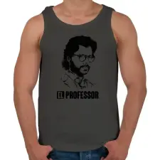 PRINTFASHION A nagy pénzrablás - EL RPOFESSOR - fekete fehér - Férfi atléta - Sötétszürke atléta, trikó