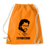 PRINTFASHION A nagy pénzrablás - EL RPOFESSOR - fekete fehér - Sportzsák, Tornazsák - Narancssárga