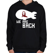 PRINTFASHION A nagy pénzrablás  - Gyerek kapucnis pulóver - Fekete gyerek pulóver, kardigán