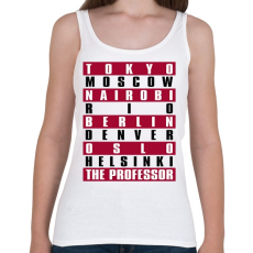 PRINTFASHION A Nagy Pénzrablás - La Casa de Papel - Money Heist - Női atléta - Fehér