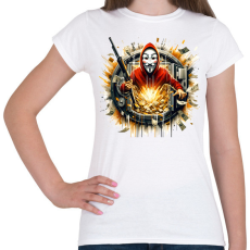 PRINTFASHION A nagy pénzrablás - La Casa De Papel - Női póló - Fehér