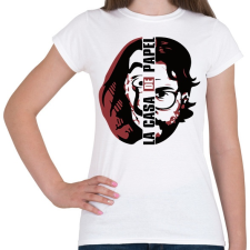 PRINTFASHION A Nagy Pénzrablás - Money Heist - La Casa de Papel - Női póló - Fehér női póló