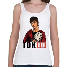 PRINTFASHION A nagy pénzrablás - TOKIO - Női atléta - Fehér