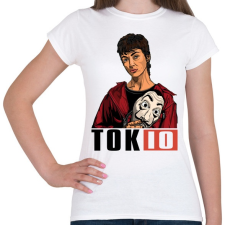 PRINTFASHION A nagy pénzrablás - TOKIO - Női póló - Fehér női póló