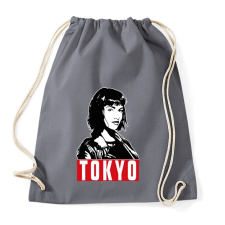 PRINTFASHION A nagy pénzrablás - Tokyo fehér - Sportzsák, Tornazsák - Grafitszürke tornazsák