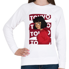 PRINTFASHION A nagy pénzrablás - TOKYO - Női pulóver - Fehér női pulóver, kardigán