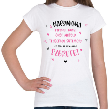 PRINTFASHION A nagymama ezernyi puszi - Női póló - Fehér női póló