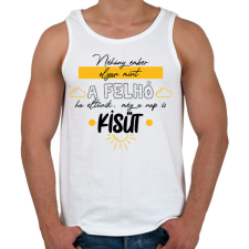 PRINTFASHION A nap is kisüt - Férfi atléta - Fehér atléta, trikó