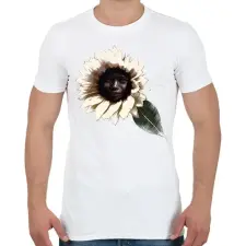 PRINTFASHION A napraforgó arca - Férfi póló - Fehér férfi póló