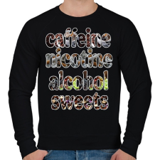 PRINTFASHION A négy elem - Férfi pulóver - Fekete férfi pulóver, kardigán