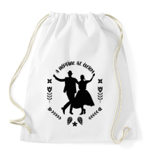 PRINTFASHION A néptánc az életem - Sportzsák, Tornazsák - Fehér tornazsák