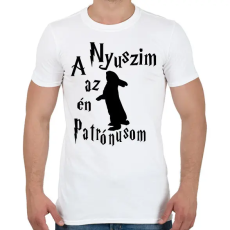 PRINTFASHION A Nyuszim az én Patrónusom - Férfi póló - Fehér