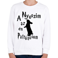 PRINTFASHION A Nyuszim az én Patrónusom - Gyerek pulóver - Fehér gyerek pulóver, kardigán