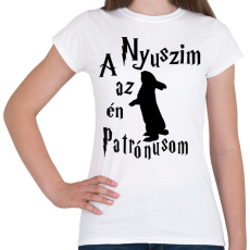 PRINTFASHION A Nyuszim az én Patrónusom - Női póló - Fehér