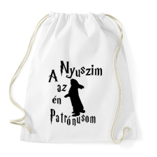 PRINTFASHION A Nyuszim az én Patrónusom - Sportzsák, Tornazsák - Fehér tornazsák