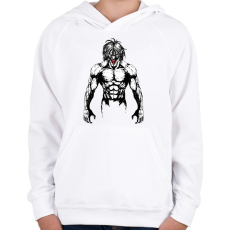 PRINTFASHION A.O.T. - Gyerek kapucnis pulóver - Fehér
