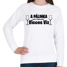 PRINTFASHION A pálinka vicces víz - Női pulóver - Fehér női pulóver, kardigán