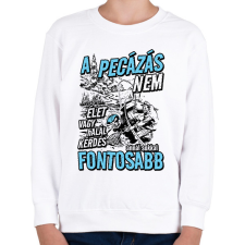 PRINTFASHION A pecázás nem élet vagy halál kérdése - Gyerek pulóver - Fehér gyerek pulóver, kardigán